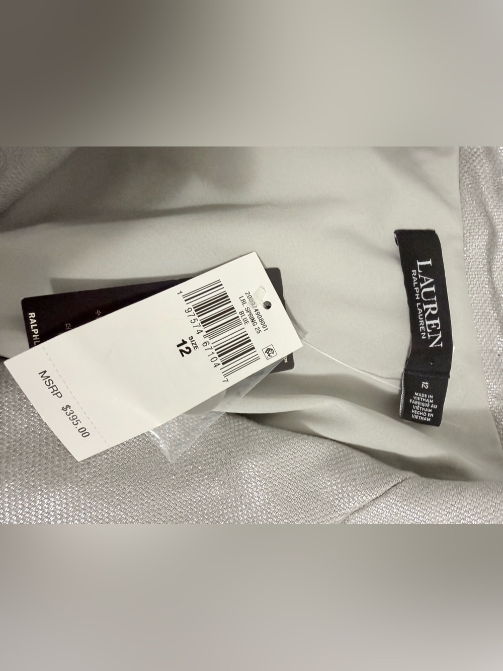 Lauren Foiled Metallica Linen-Cotton Blazer - Picture 5 of 6